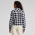 Women's Cropped Flannel Shirt, Back