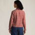 Women's Cropped Flannel Shirt, Back