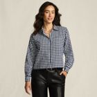Women's Cropped Flannel Shirt