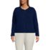 Women's Plus Size Fine Gauge Cotton Milano Blazer Sweater, Front