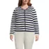 Women's Plus Size Fine Gauge Cotton Milano Blazer Sweater, Front
