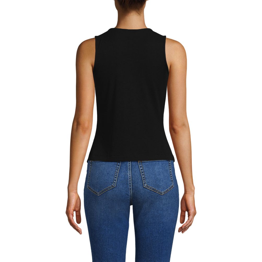 Women's Drapey Rib Vest | Lands' End
