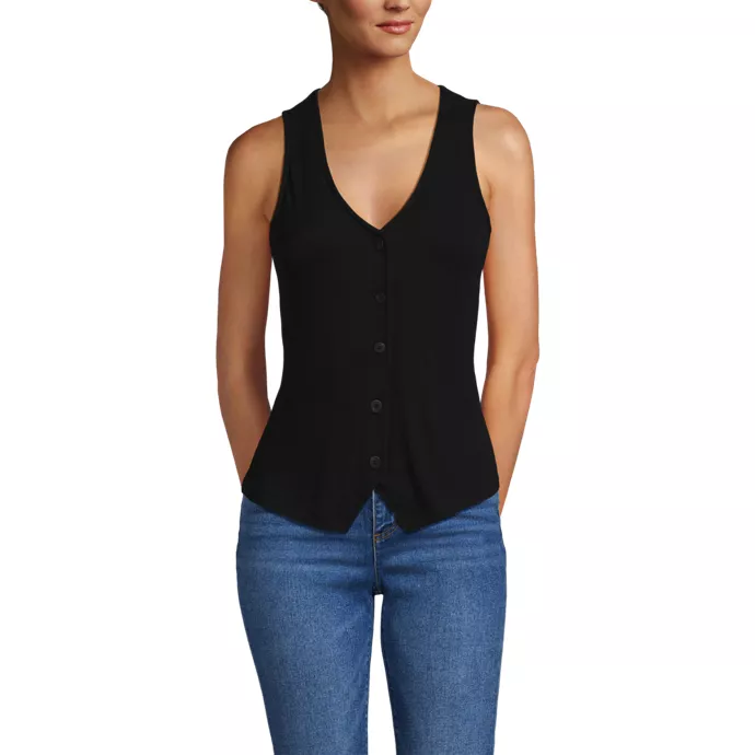 Women's Drapey Rib Vest