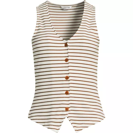 Women's Drapey Rib Vest - primary