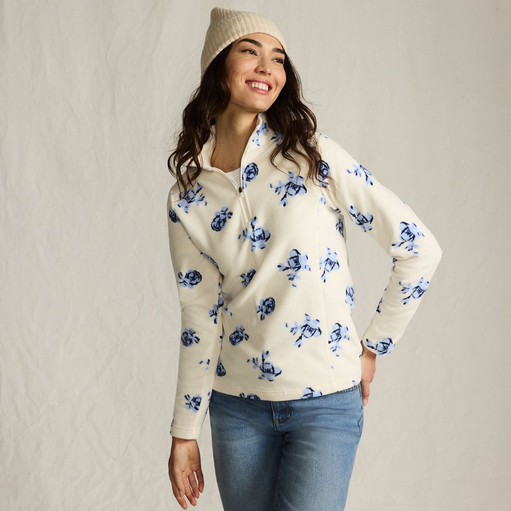 Anyweather Fleece Quarter Zip Pullover | Lands' End