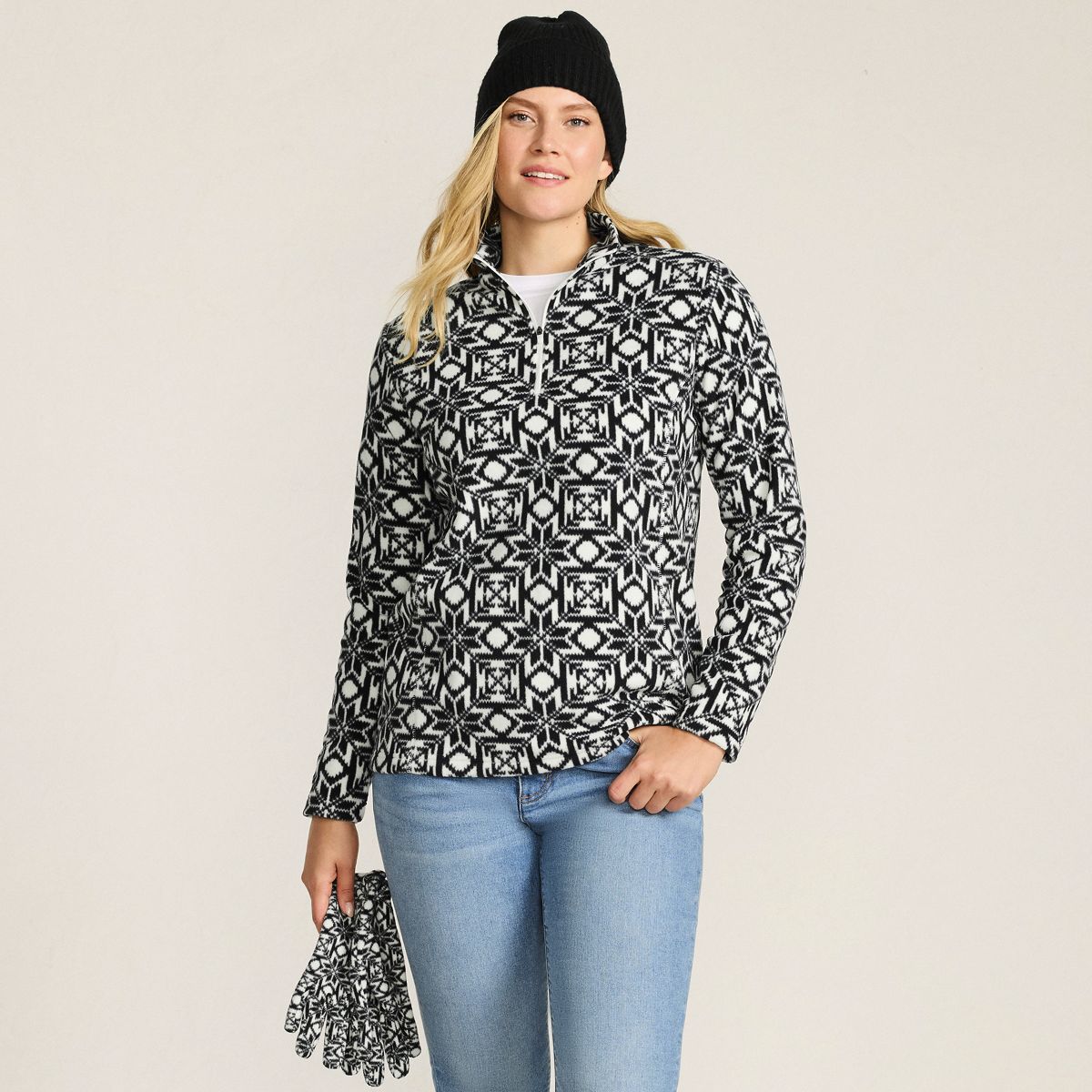Anyweather Fleece Quarter Zip Pullover | Lands' End