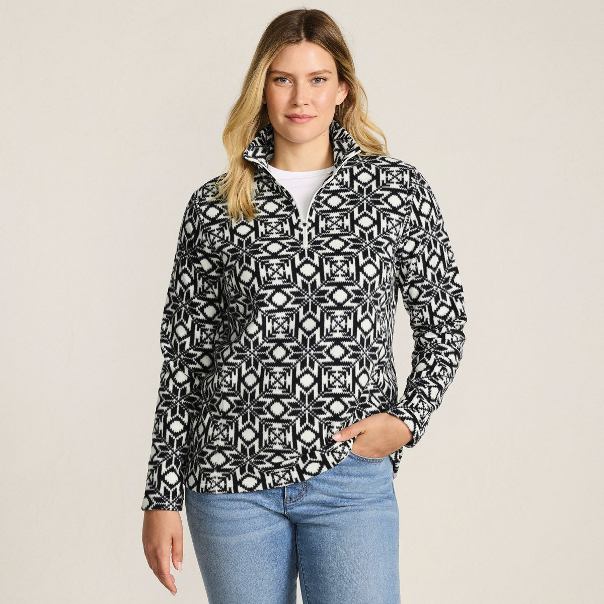 Anyweather Fleece Quarter Zip Pullover | Lands' End