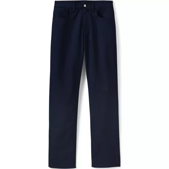 Men's Travel Kit Comfort Waist Classic Straight Fit 5 Pocket Pant - primary