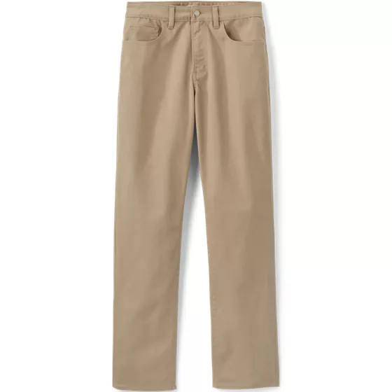 Men's Travel Kit Comfort Waist Classic Straight Fit 5 Pocket Pant - primary