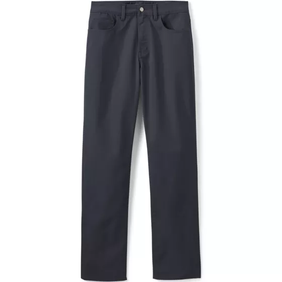 Men's Travel Kit Comfort Waist Classic Straight Fit 5 Pocket Pant - primary