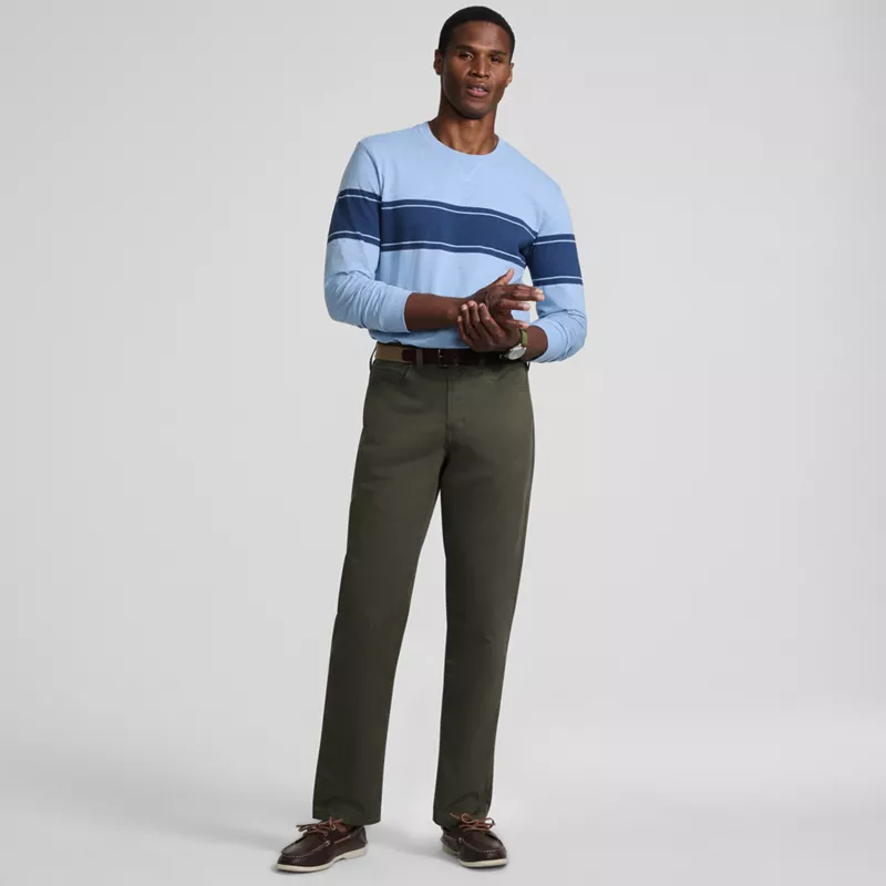 Men's Travel Kit Comfort Waist Classic Straight Fit 5 Pocket Pant, alternative image