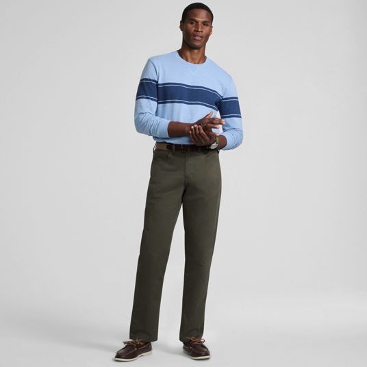 mens elastic waist dress pants Mens Performance Woven With Stretch Fit EasyOn Regular Mens Cotton Elastic Waist