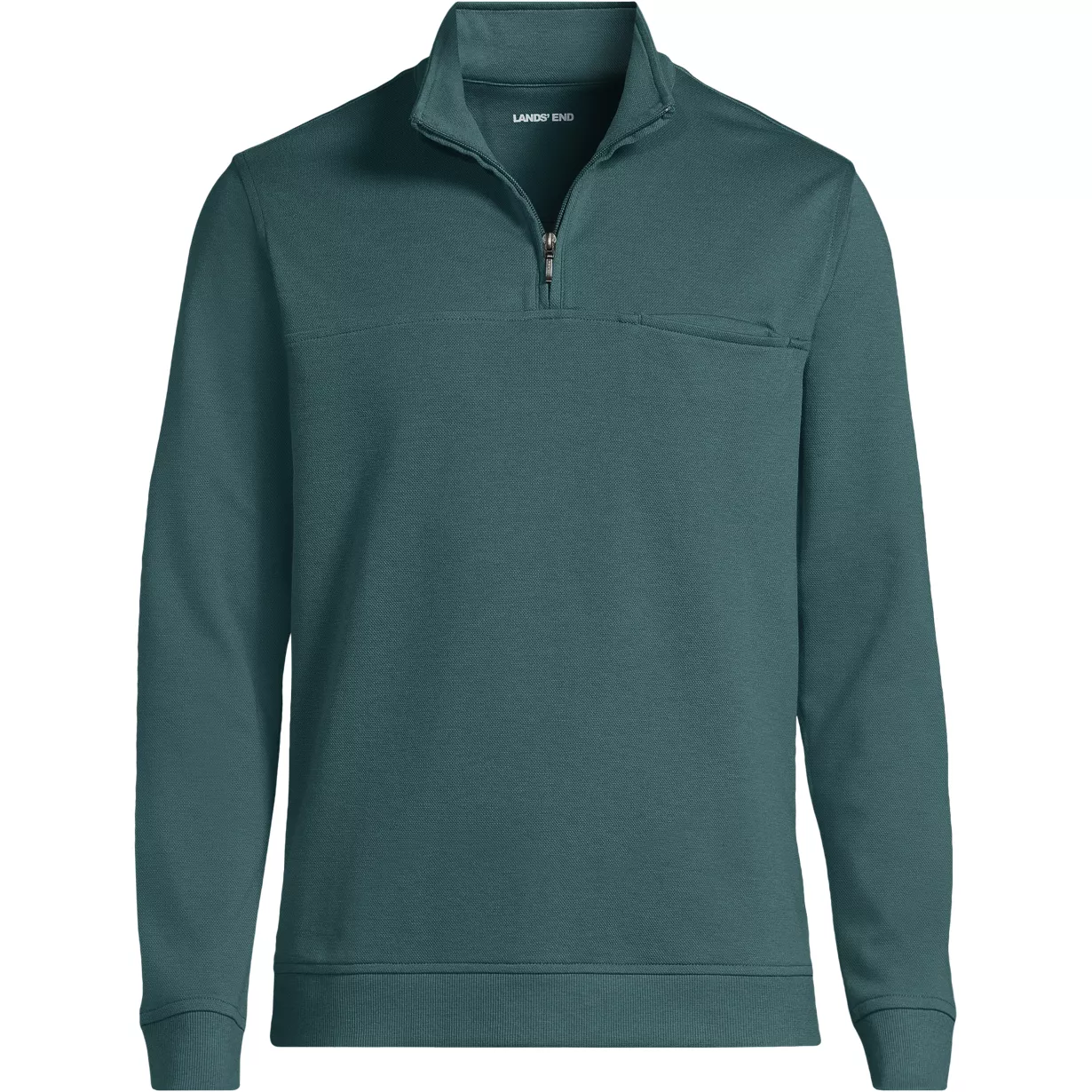 Men's Long Sleeve Travel Kit Pique Quarter Zip