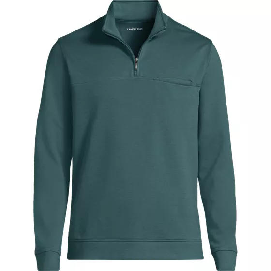 Men's Long Sleeve Travel Kit Pique Quarter Zip - primary