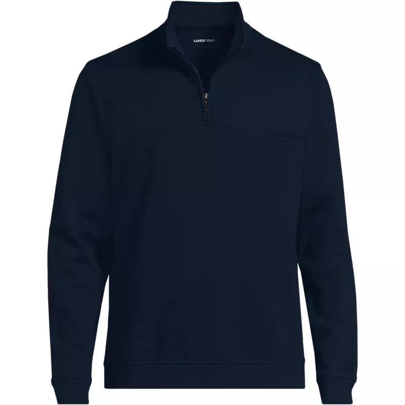 Men's Long Sleeve Travel Kit Pique Quarter Zip, Front