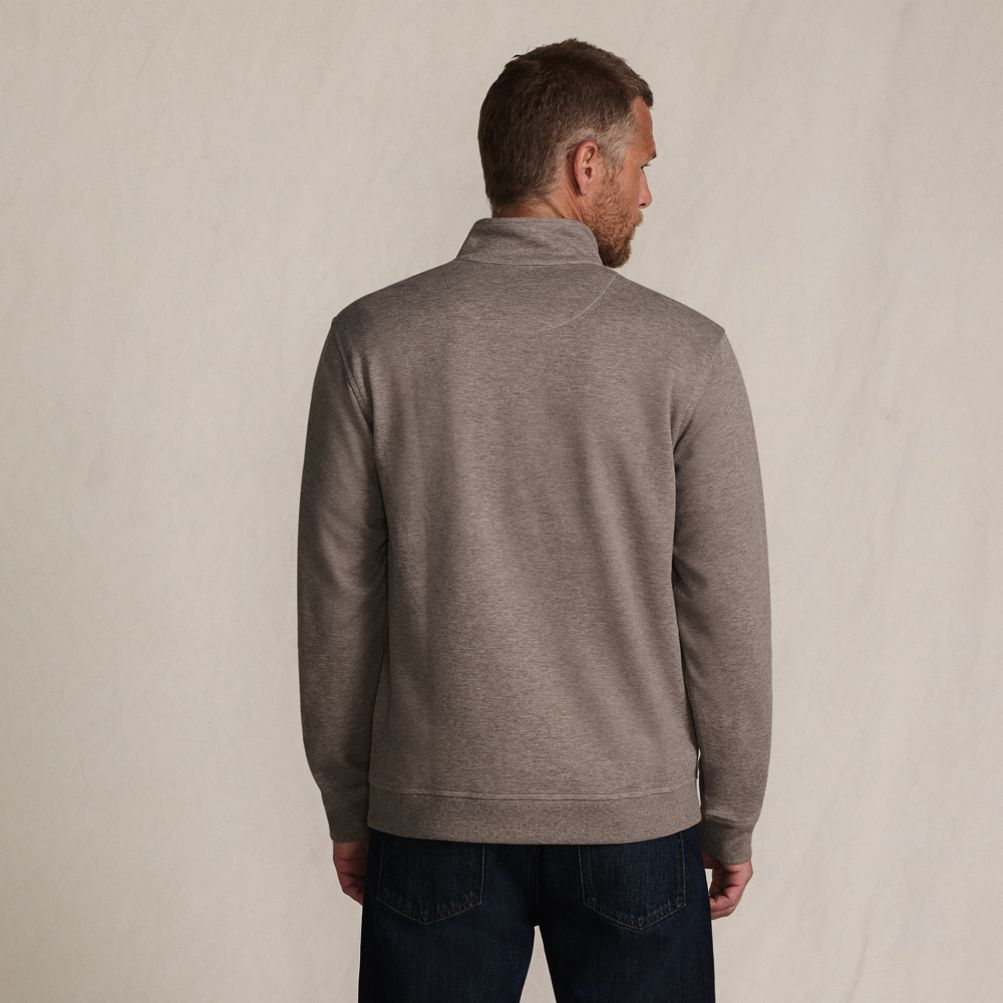 Men's Long Sleeve Travel Kit Pique Quarter Zip | Lands' End
