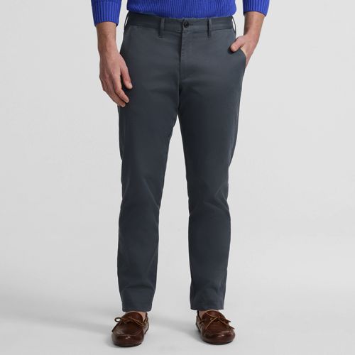  Lands' End Slim Fit Chinohose Travel, Herren, Größe:46 71 Regular, Grau, By Lands' End 