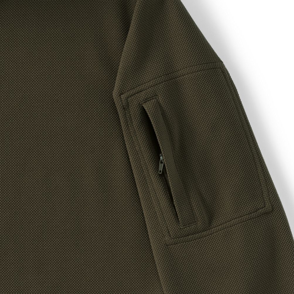 Men's Long Sleeve Cooling Performance Pique Quarter Zip | Lands' End
