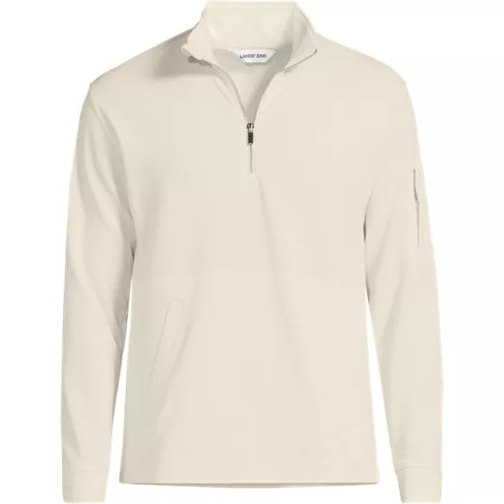 Men's Long Sleeve Cooling Performance Pique Quarter Zip - primary