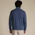 Men's Long Sleeve Cooling Performance Pique Quarter Zip, Back