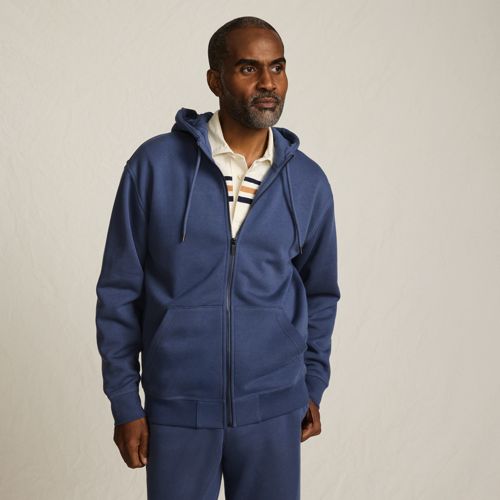 Men's Serious Sweats Full Zip Sherpa Fleece Hoodie | Lands' End