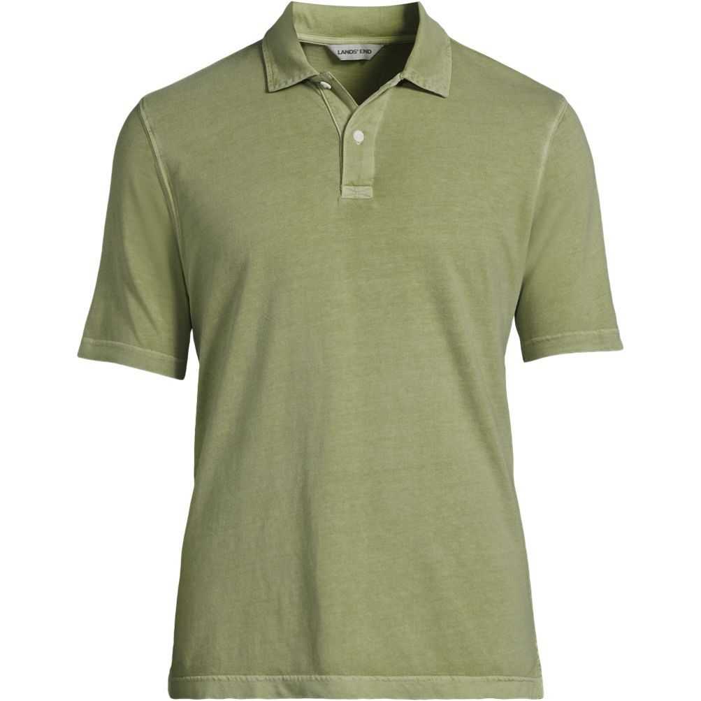 Men's Short Sleeve Sun Faded Super T Polo | Lands' End