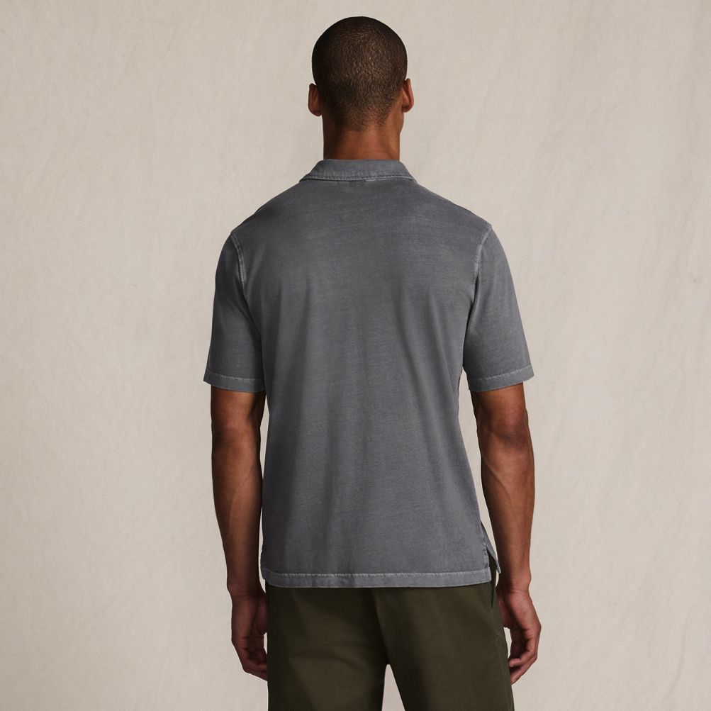 【SUNSEA】 Small-Polo 22ss Men's Short Sleeve Sun Faded Super T Polo | Lands' End