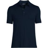 90s LAND'S END polo sweat navy USA製 Men's Polo Shirts | Lands' End