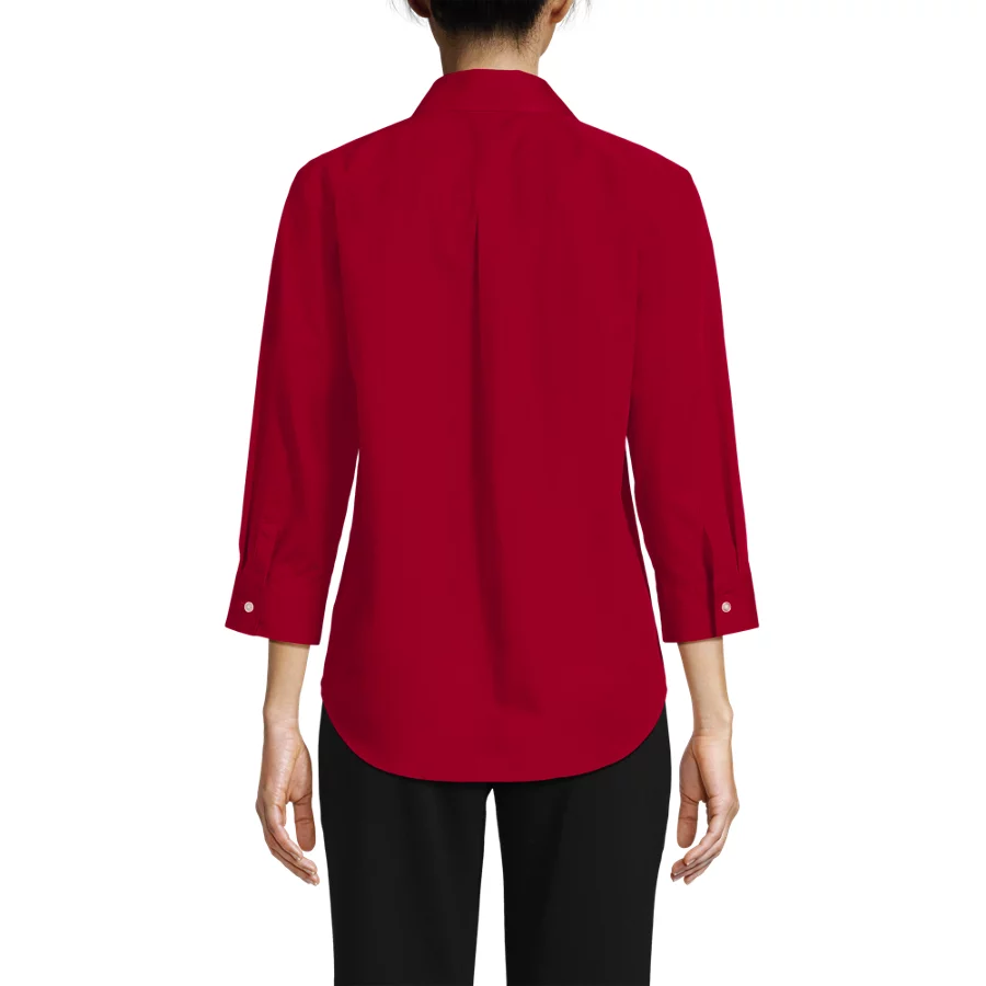 School Uniform Women's Broadcloth 34 Sleeve Easy Fit Dress Shirt view 1