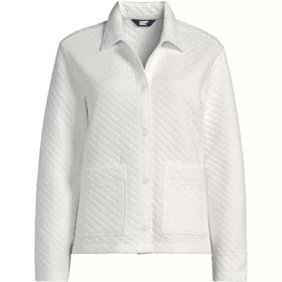 School Uniform Women's Quilted Shirt Jacket - primary