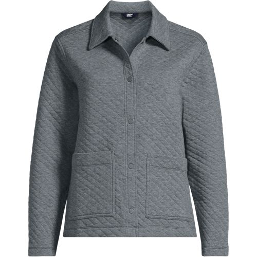 Women's Quilted Shirt Jacket | Lands' End Business Uniforms