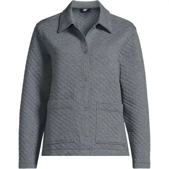 Women's Quilted Shirt Jacket - primary