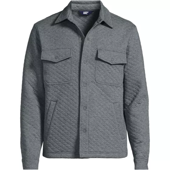 School Uniform Men's Quilted Shirt Jacket - primary