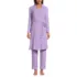Women's Brushed Cozy Waffle Jersey 3 Piece Pajama Set - Tank Top Pant and Robe, Front