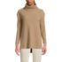 Women's Long Sleeve Waffle Cowl Neck Tunic, Front
