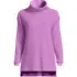 Women's Long Sleeve Waffle Cowl Neck Tunic, Front