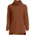Women's Long Sleeve Waffle Cowl Neck Tunic, Front