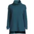 Women's Plus Size Long Sleeve Waffle Cowl Neck Tunic, Front