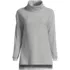Women's Long Sleeve Waffle Cowl Neck Tunic, Front