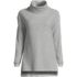 Women's Long Sleeve Waffle Cowl Neck Tunic, Front