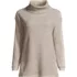 Women's Long Sleeve Waffle Cowl Neck Tunic, Front