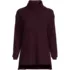 Women's Plus Size Long Sleeve Waffle Cowl Neck Tunic, Front
