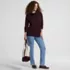 Women's Long Sleeve Waffle Cowl Neck Tunic, alternative image