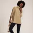 Women's Long Sleeve Waffle Cowl Neck Tunic, alternative image