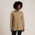 Women's Long Sleeve Waffle Cowl Neck Tunic, Front