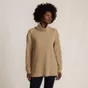 Women's Long Sleeve Waffle Cowl Neck Tunic
