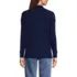 Women's Long Sleeve Waffle Shawl Collar Henley, Back