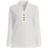 Women's Long Sleeve Waffle Shawl Collar Henley, Front