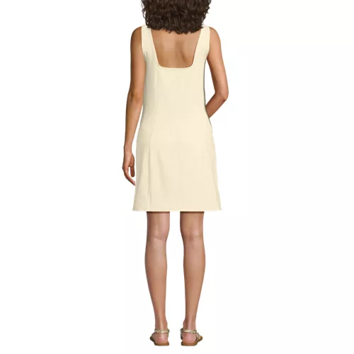 Women's Starfish Sleeveless Shift Dress, Back