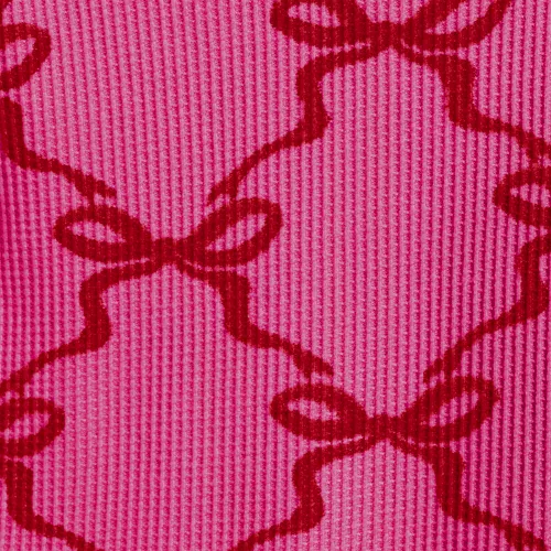 Women's Brushed Cozy Waffle 2 Piece Pajama Set - Long Sleeve Top and Shorts, alternative image